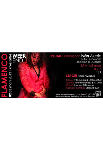 Spectacle + stages FLAMENCO - IVAN ALCALA - 02/03 mars