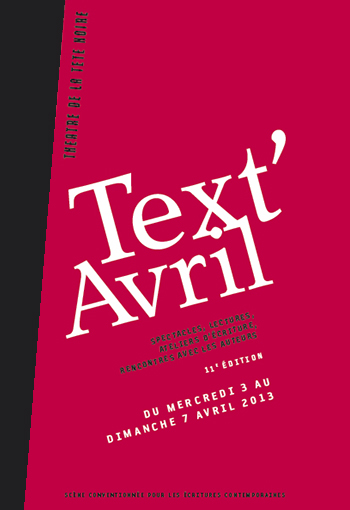 Festival Text'Avril 2013