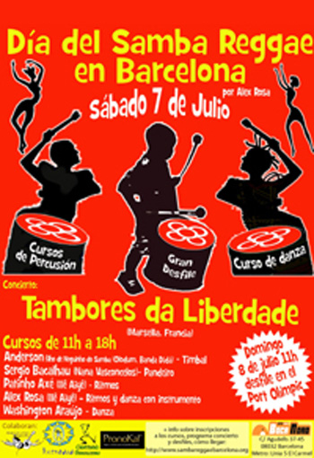Día del Samba Reggae en Barcelona 