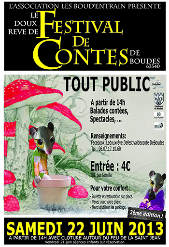 Le doux rêve de festival de contes de Boudes