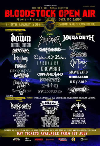 Calendrier Satanique 2023 Bloodstock - Festival France 2022 Guide, Programmation, Concerts, Billets...