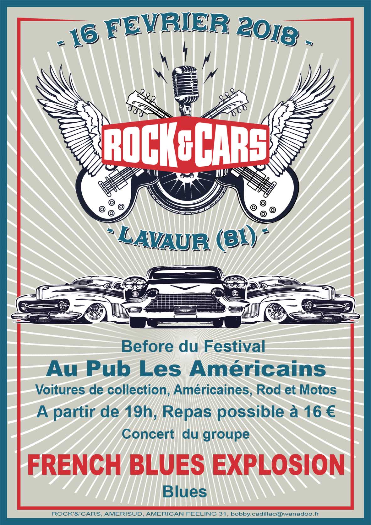 Festival ROCK’&’CARS à Lavaur (81) les 9 et 10 juin 2018