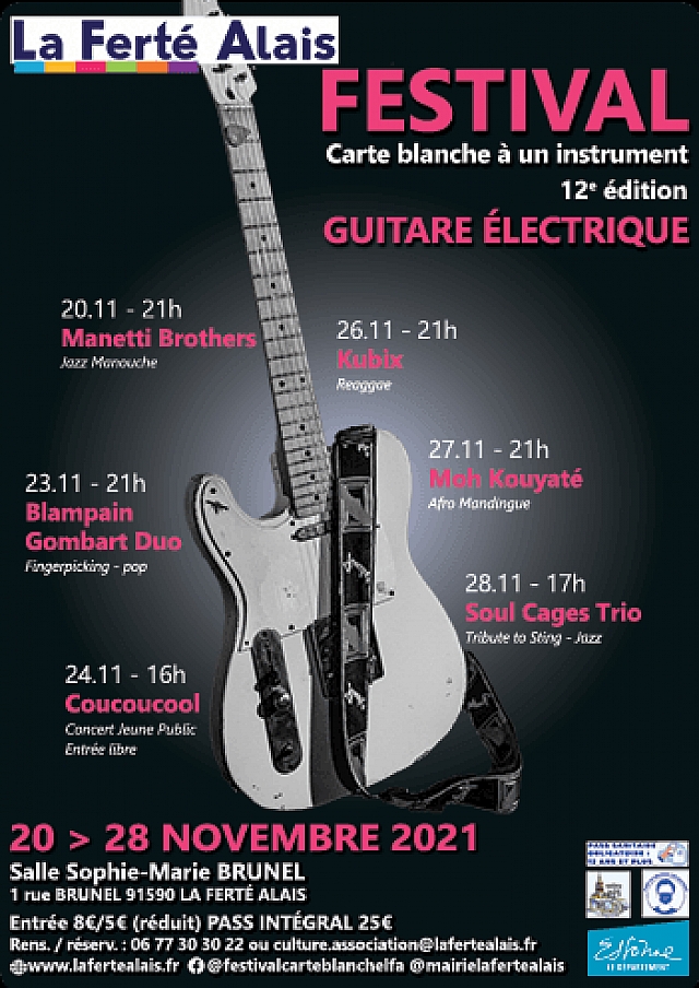 Le Festival Carte Blanche à un instrument  - La Guitare Électrique 