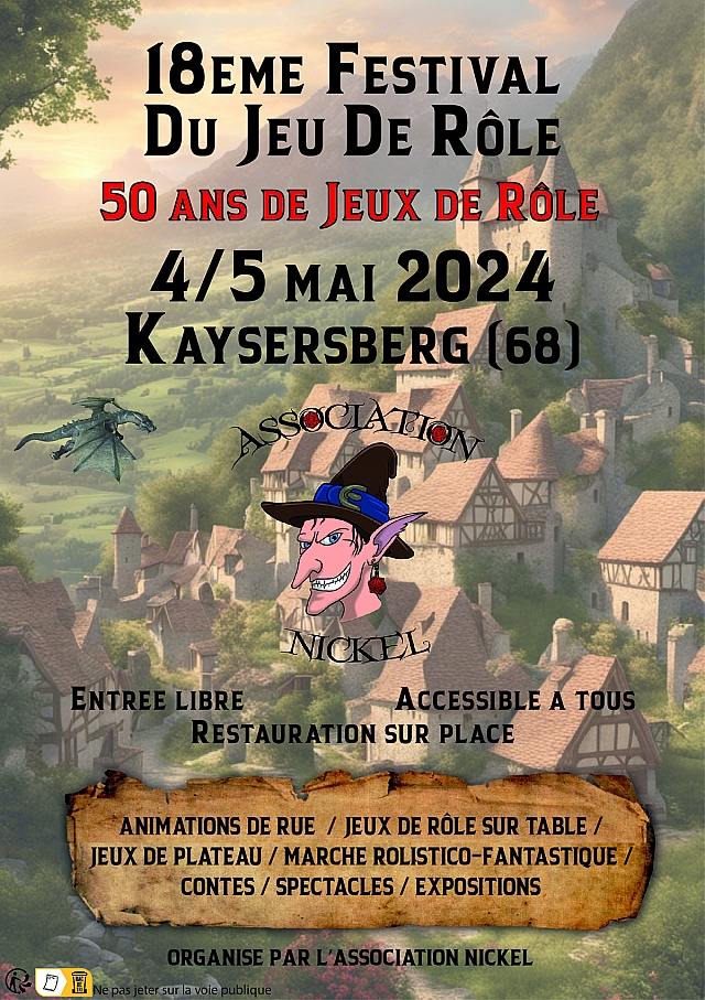 18&eacute;me festival du jeu de role